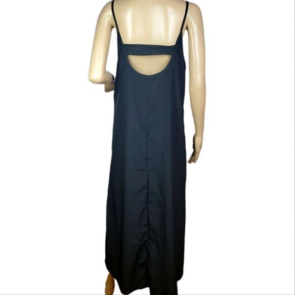 The Vanity Room Black High Low Maxi Nightgown rushed Neckline Size MP - Picture 3 of 7